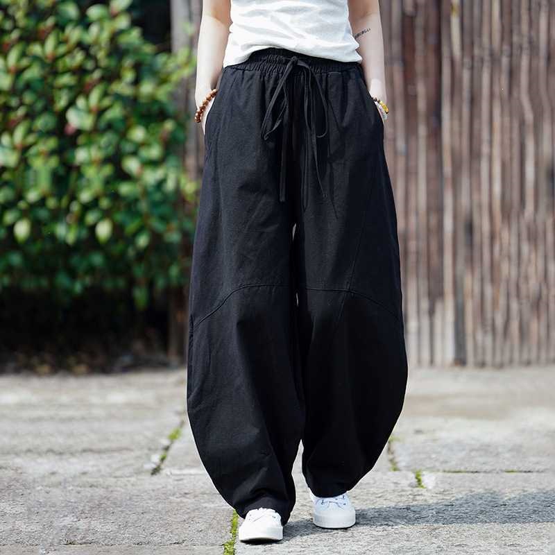 Retro Track Pant - Men's Cotton Linen Harem Pants Retro