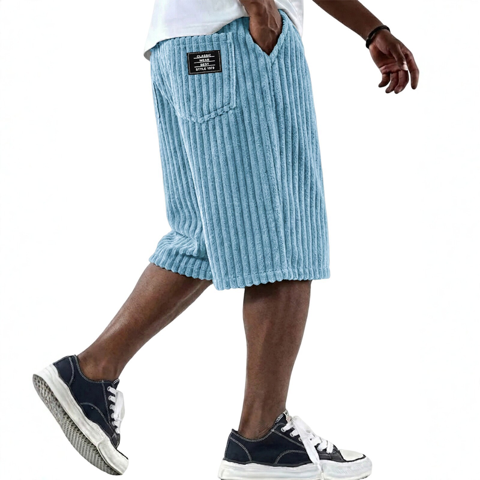 Retro Track Pant - Summer New Men's Corduroy Shorts Fashion
