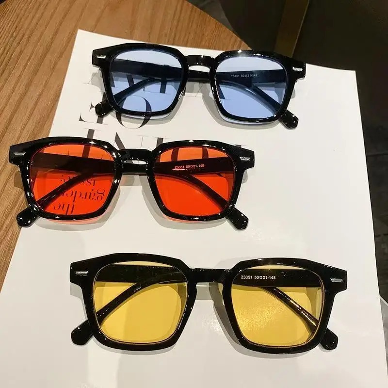 Vintage Fashion Designer - Men Rectangle Vintage Sunglasses Fashion Design