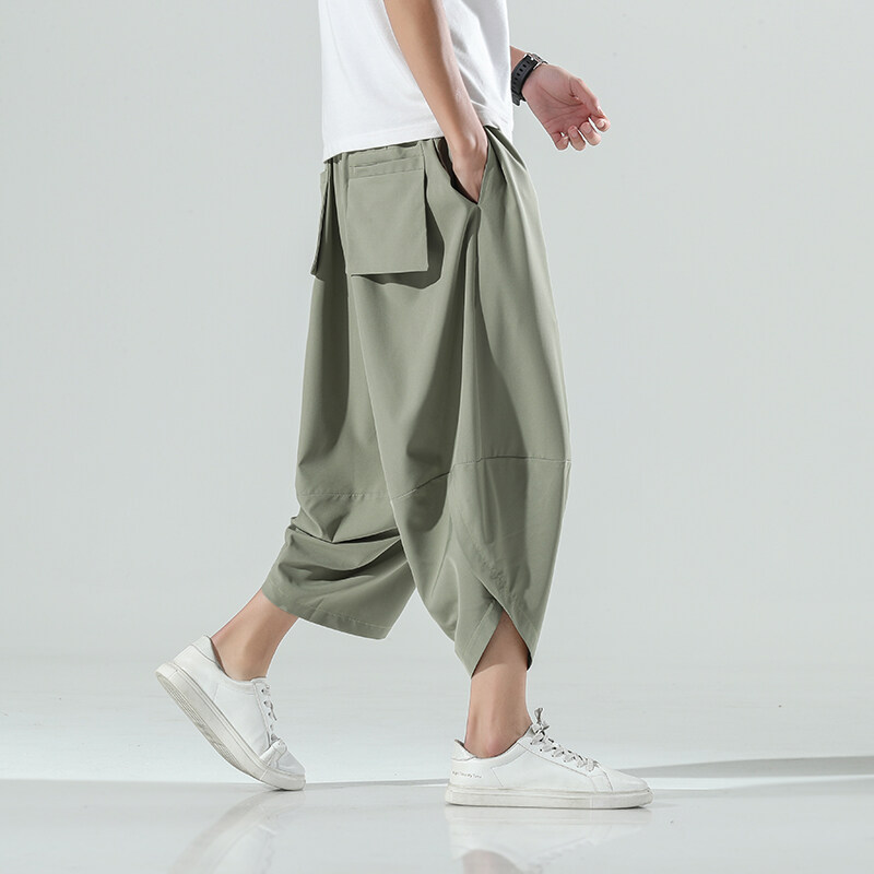 Retro Track Pant - 2026 Summer Men Chinese Style Harem