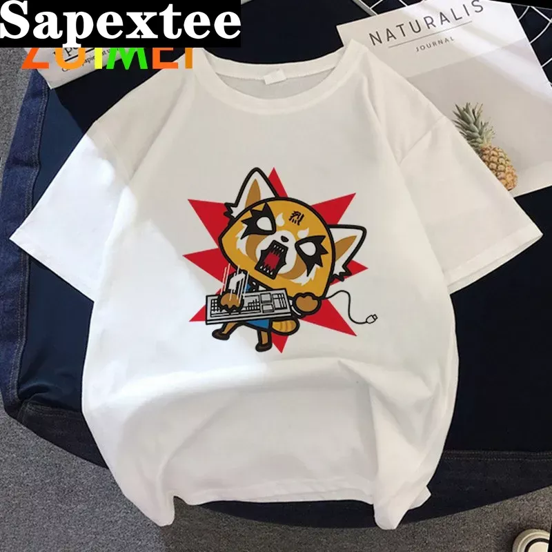 Vintage Fashion Show - Women Anime Japanese Aggretsuko Harajuk Print