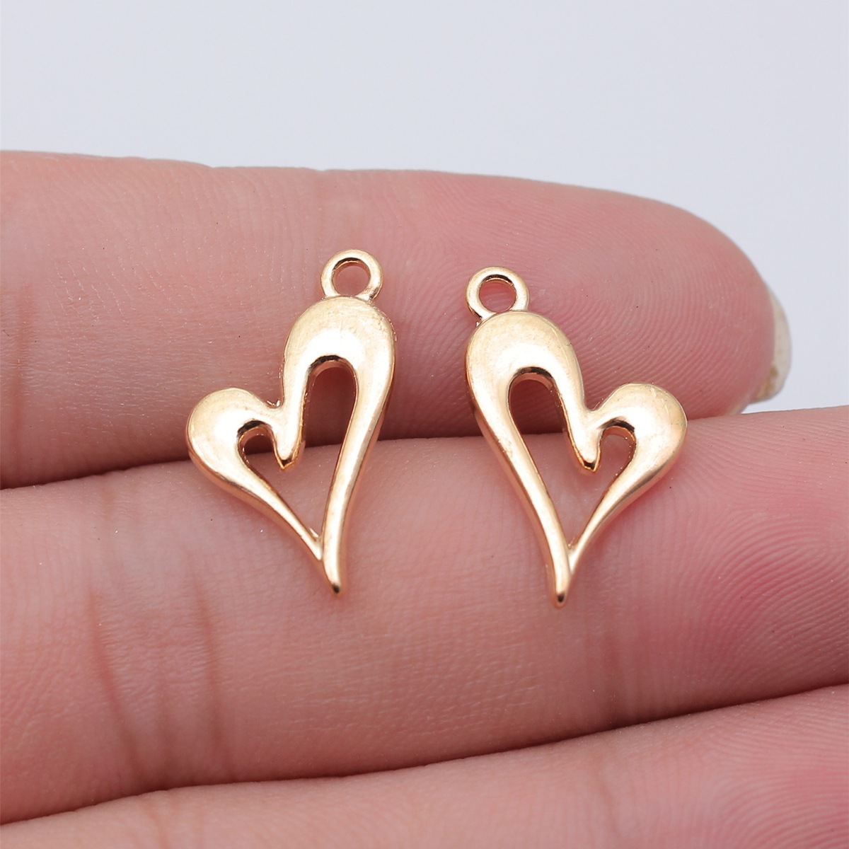 Vintage Fashion Jewelry Necklaces - Mini Hollow Heart Vintage Couple Charm