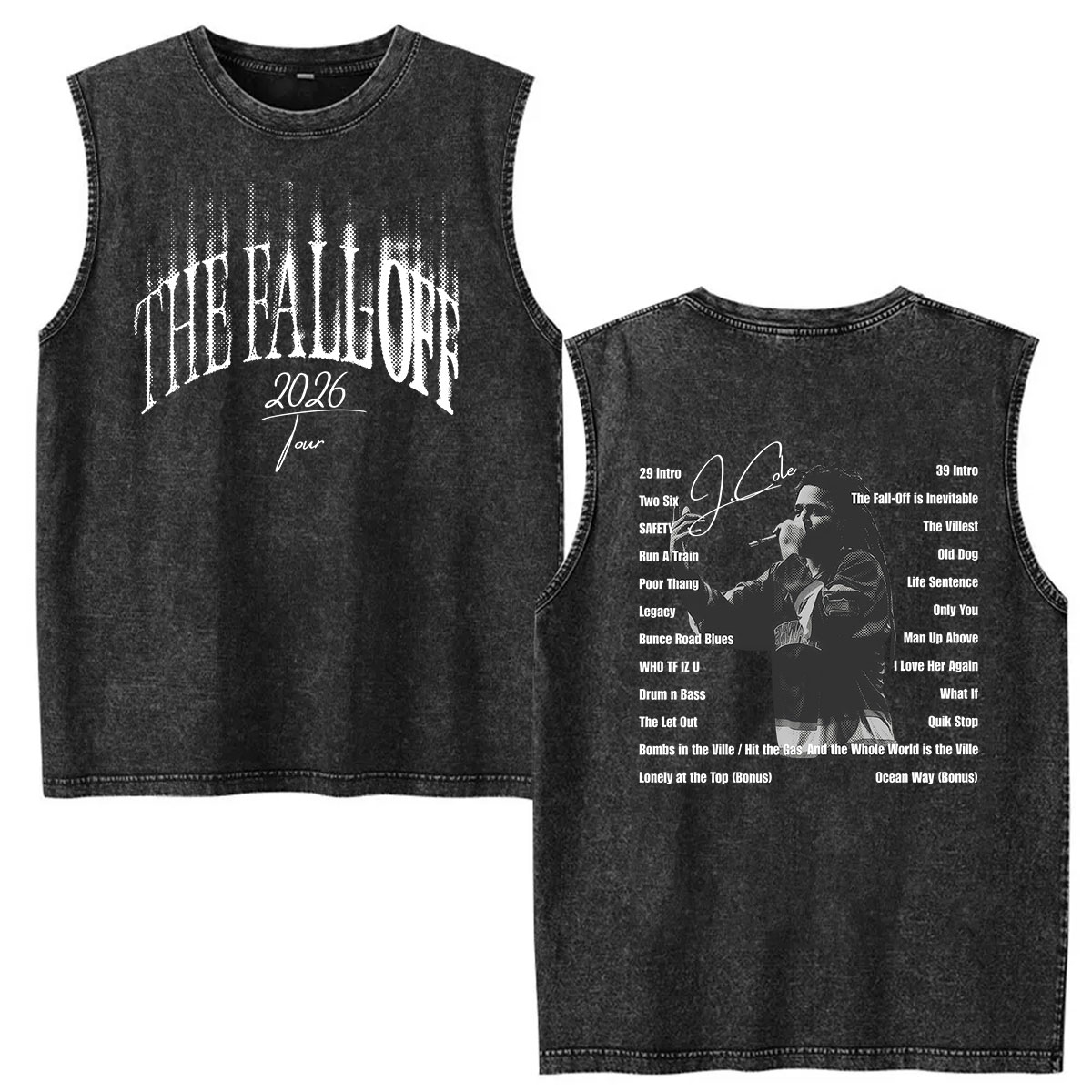 Vintage Washed Vest J.Cole The - Vintage Fashion World ulasan dan harga