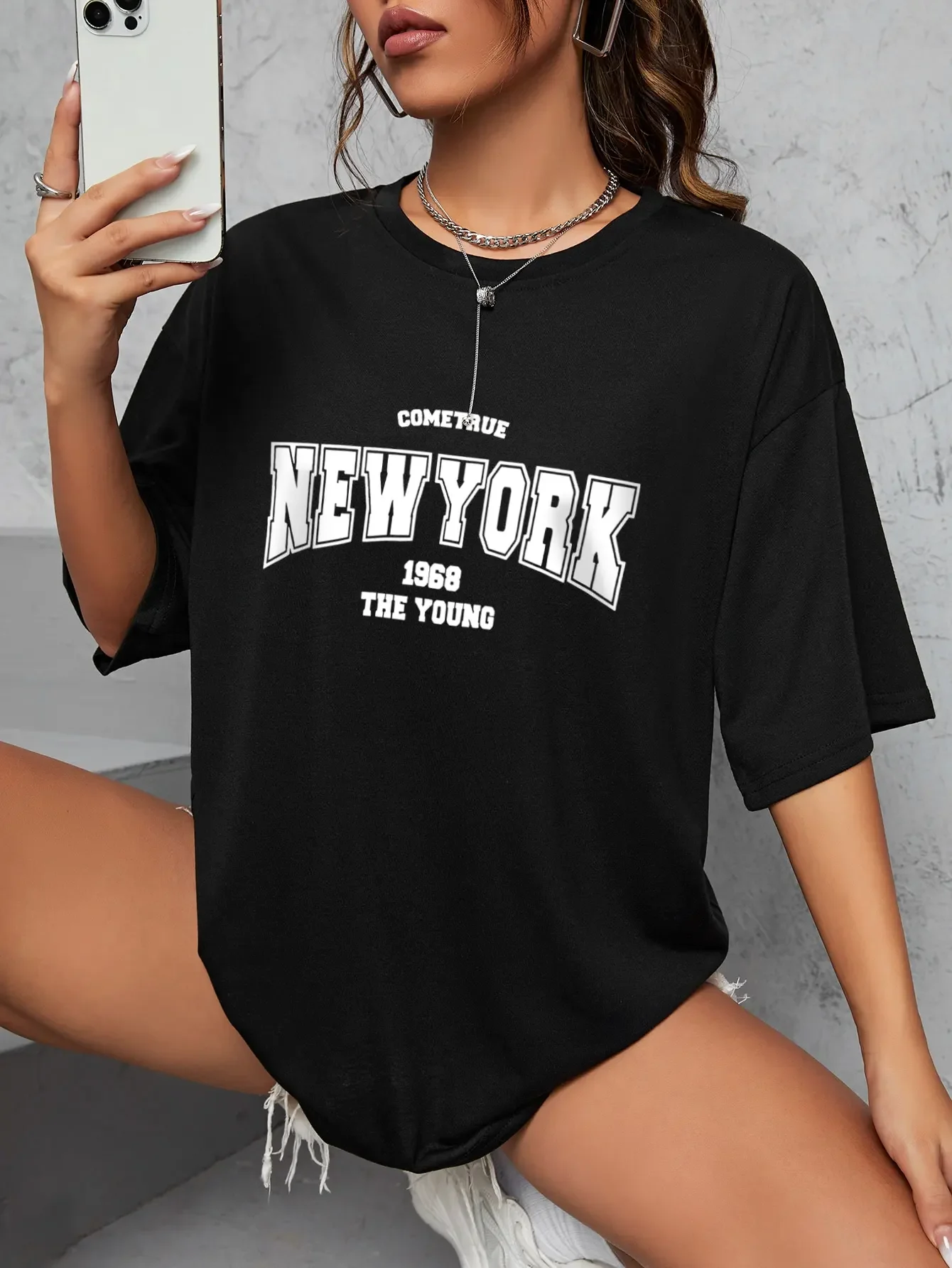 Vintage 1968 New York Graphic  - Vintage Fashion New York ulasan dan harga