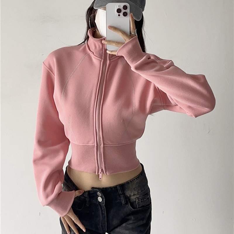 Women Crop Hoodie Sweatshirts  - Vintage Fashion Drawings ulasan dan harga