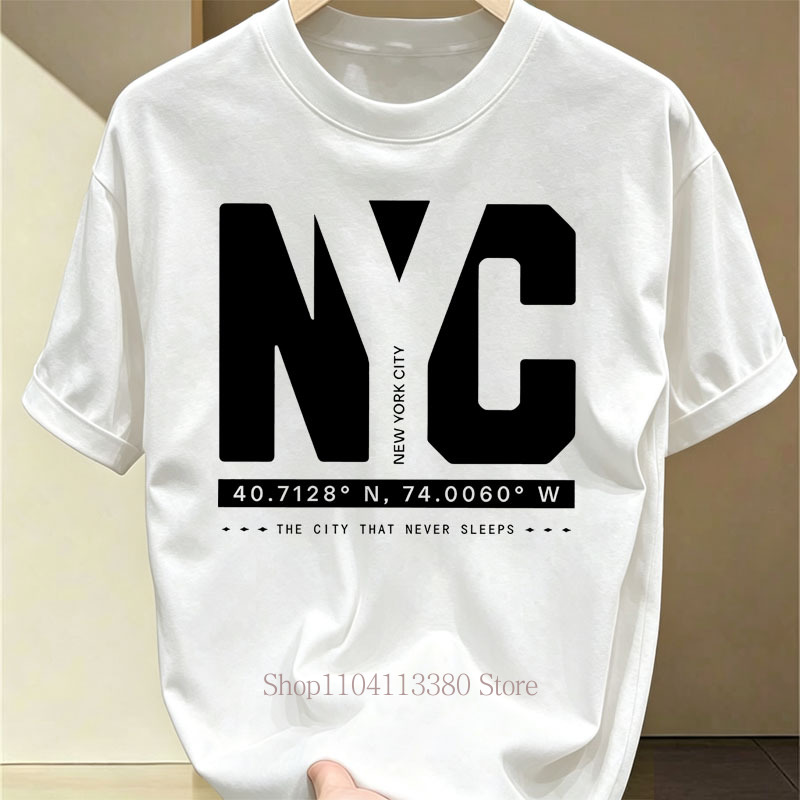 Nyc Graphic Print T-shirts for - Vintage Fashion Nyc ulasan dan harga