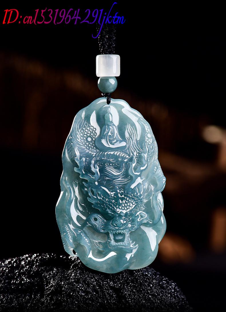 Natural Burmese Jadeite Dragon - Vintage Fashion Jewelry Necklaces ulasan dan harga