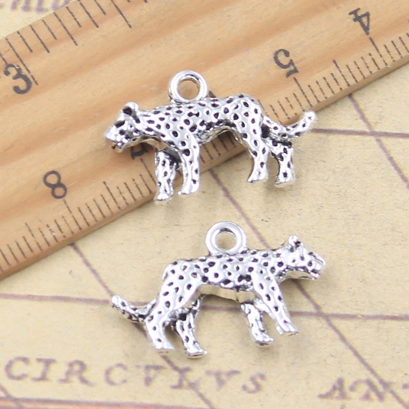 10pcs Charms 3D Animal Cheetah - Vintage Fashion Finds ulasan dan harga