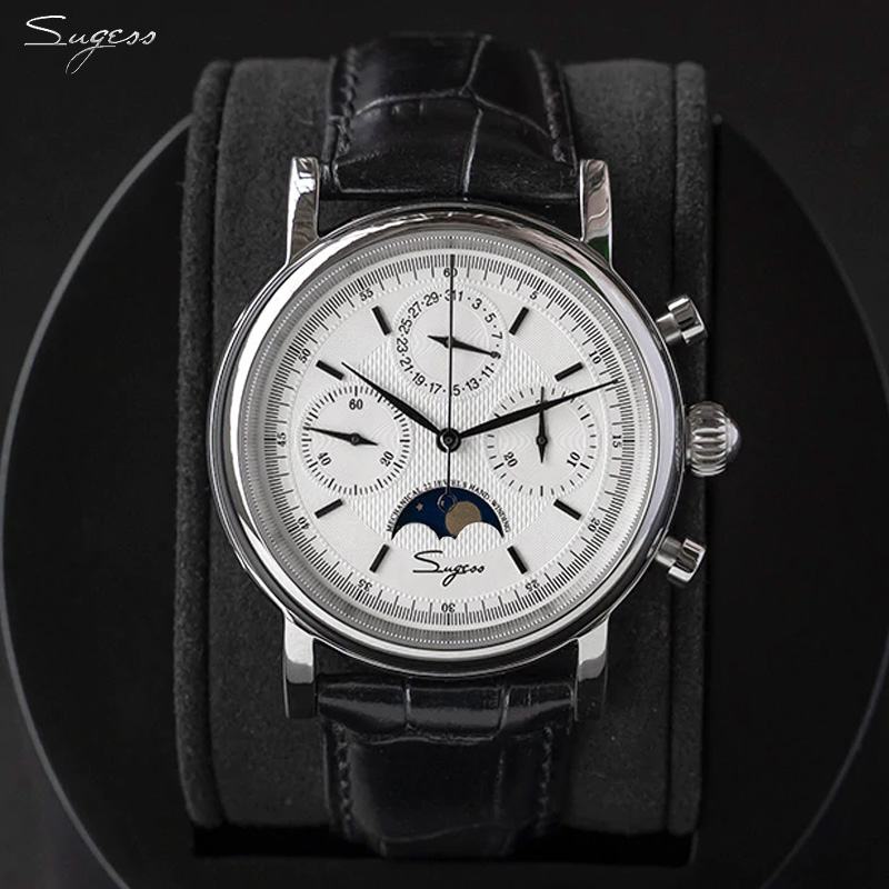 Sugess Men Watch Original Move - Vintage Fashion Complete ulasan dan harga