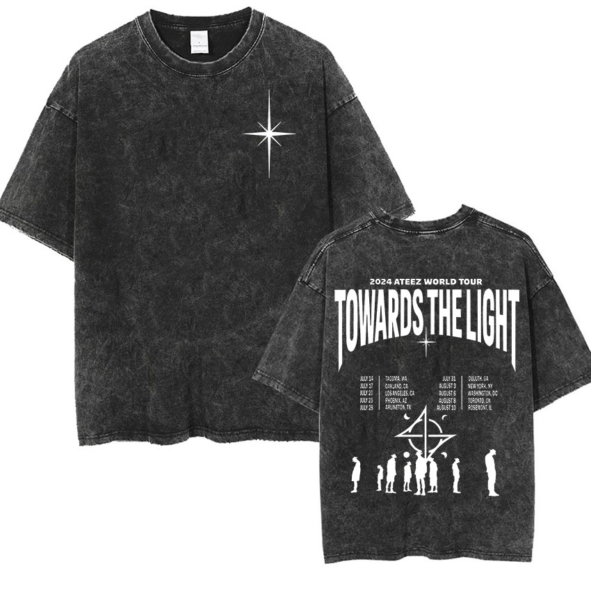Korean ATEEZ 2024 World Tour T - Vintage Fashion World ulasan dan harga