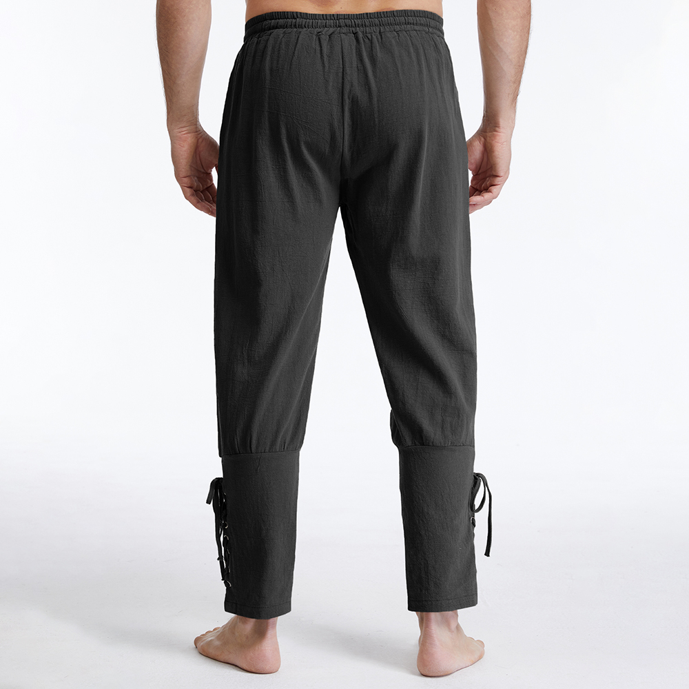 Men's Vintage Cotton Linen Sol - Retro Track Pant ulasan dan harga