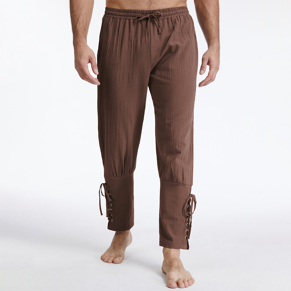 Men's Vintage Cotton Linen Sol - Retro Track Pant ulasan dan harga