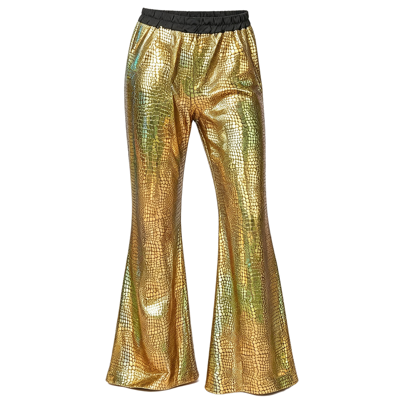 Mens Shiny 70s 80s Disco Flare - Wide Leg Trouser 70S ulasan dan harga