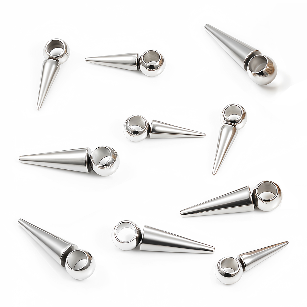 10pcs Retro Cone Charms Pendan - Vintage Fashion Jewelry Necklaces ulasan dan harga
