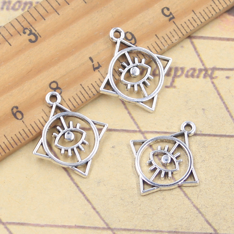 20pcs Charms Square Round Eye  - Vintage Fashion Finds ulasan dan harga