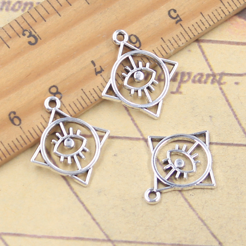20pcs Charms Square Round Eye  - Vintage Fashion Finds ulasan dan harga