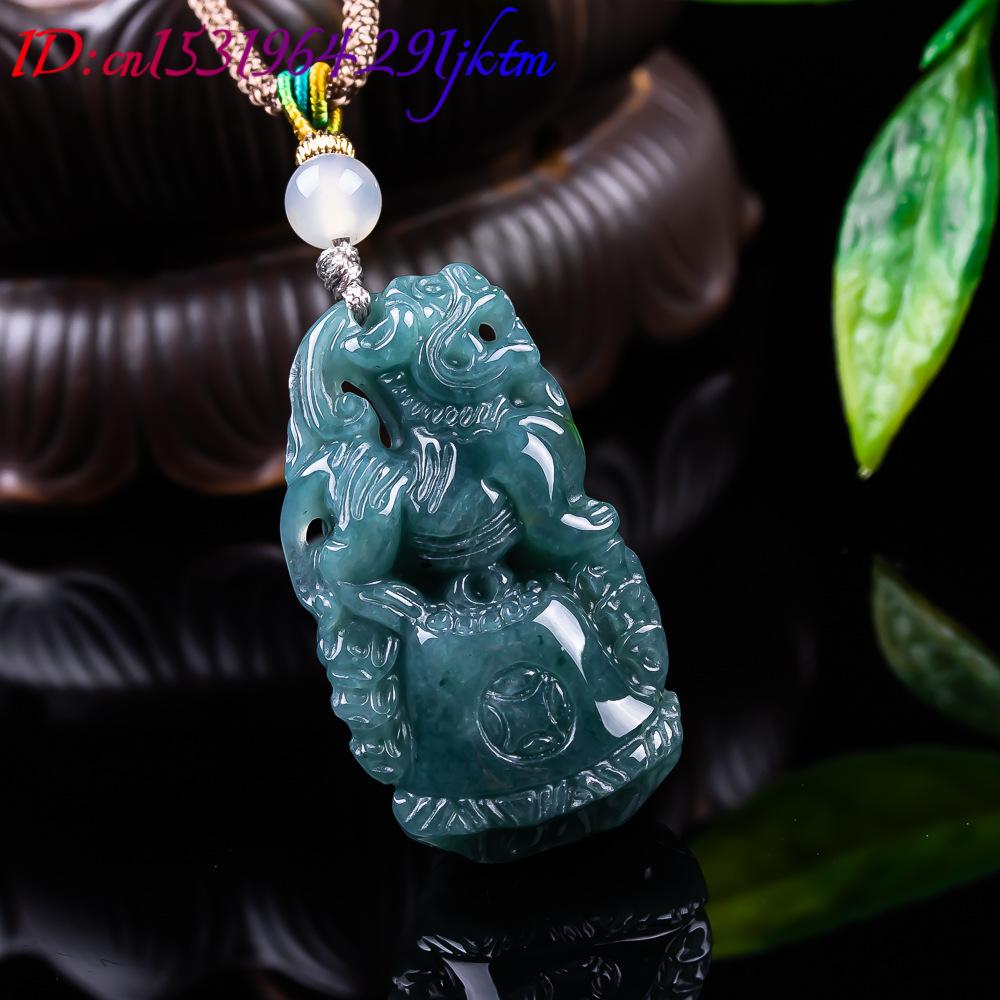 Burmese Jadeite Pixiu Pendant  - Vintage Fashion Designer ulasan dan harga