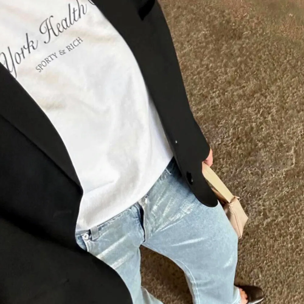 New York Letters Printing Wome - Vintage Fashion New York ulasan dan harga
