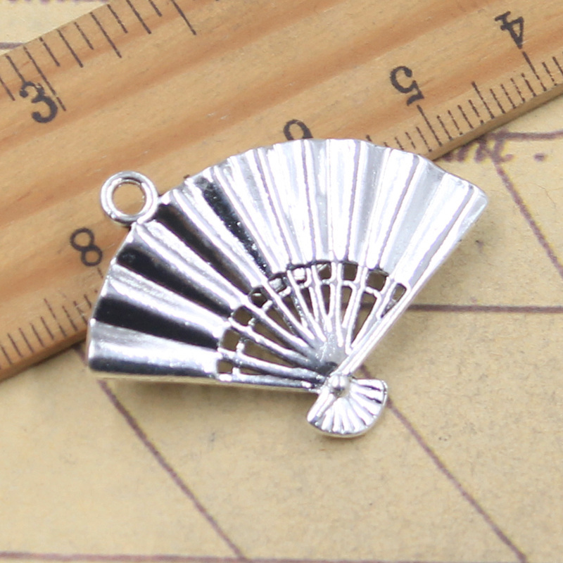 5pcs Charms Flower Fan 25x36mm - Vintage Fashion Finds ulasan dan harga