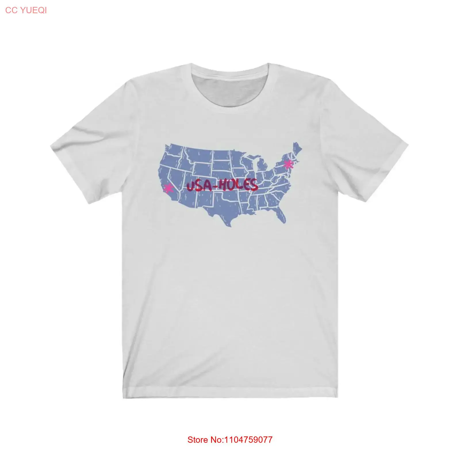 USA holes NYC CA T Shirt Jerse - Vintage Fashion Nyc ulasan dan harga