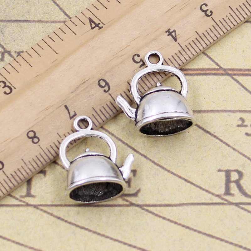 15pcs Charms Teapot Kettle 20x - Vintage Fashion Finds ulasan dan harga