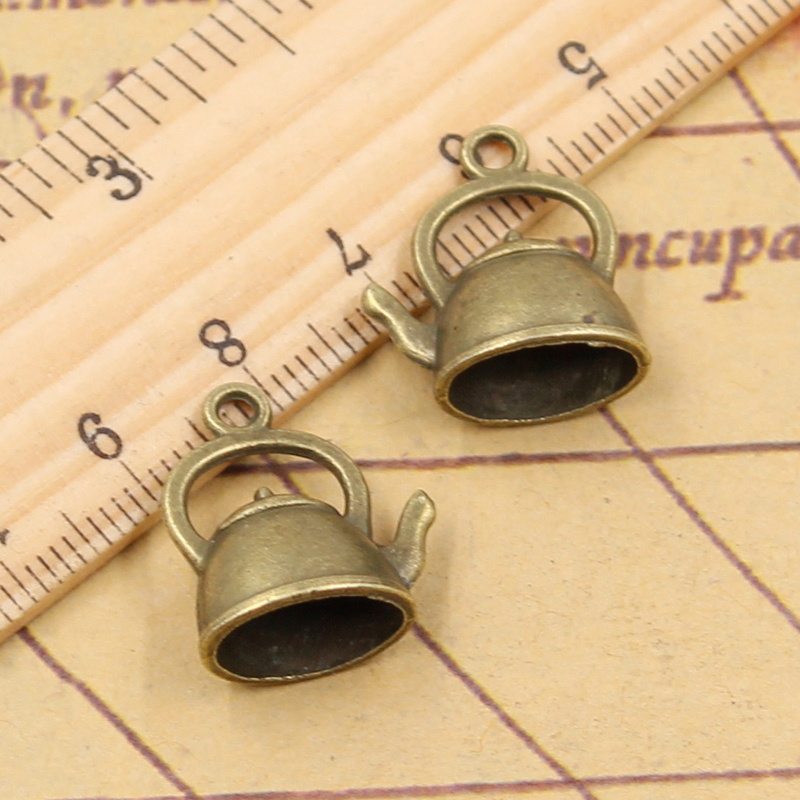 15pcs Charms Teapot Kettle 20x - Vintage Fashion Finds ulasan dan harga