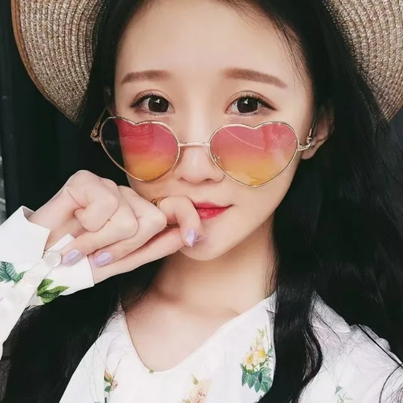 Fashion Heart Shaped Metal Sun - Vintage Fashion Images ulasan dan harga