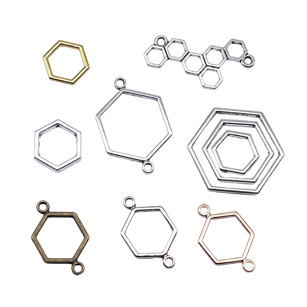 40pcs Hexagonal Honeycomb Char - Vintage Fashion Finds ulasan dan harga