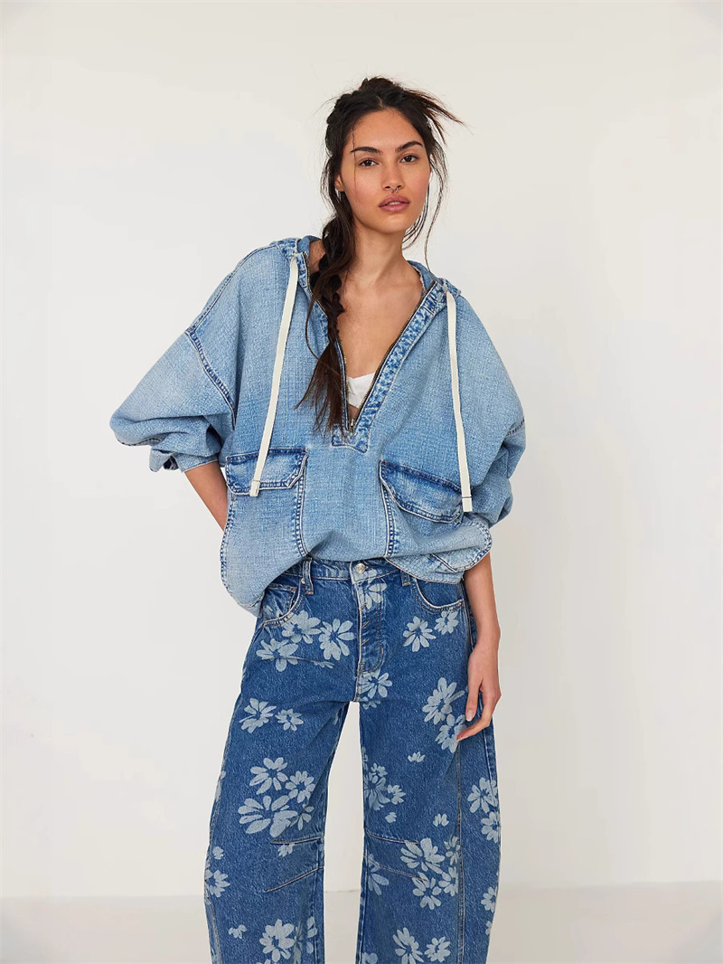 Fashion Casual Washed Denim Dr - Vintage Fashion Drawings ulasan dan harga