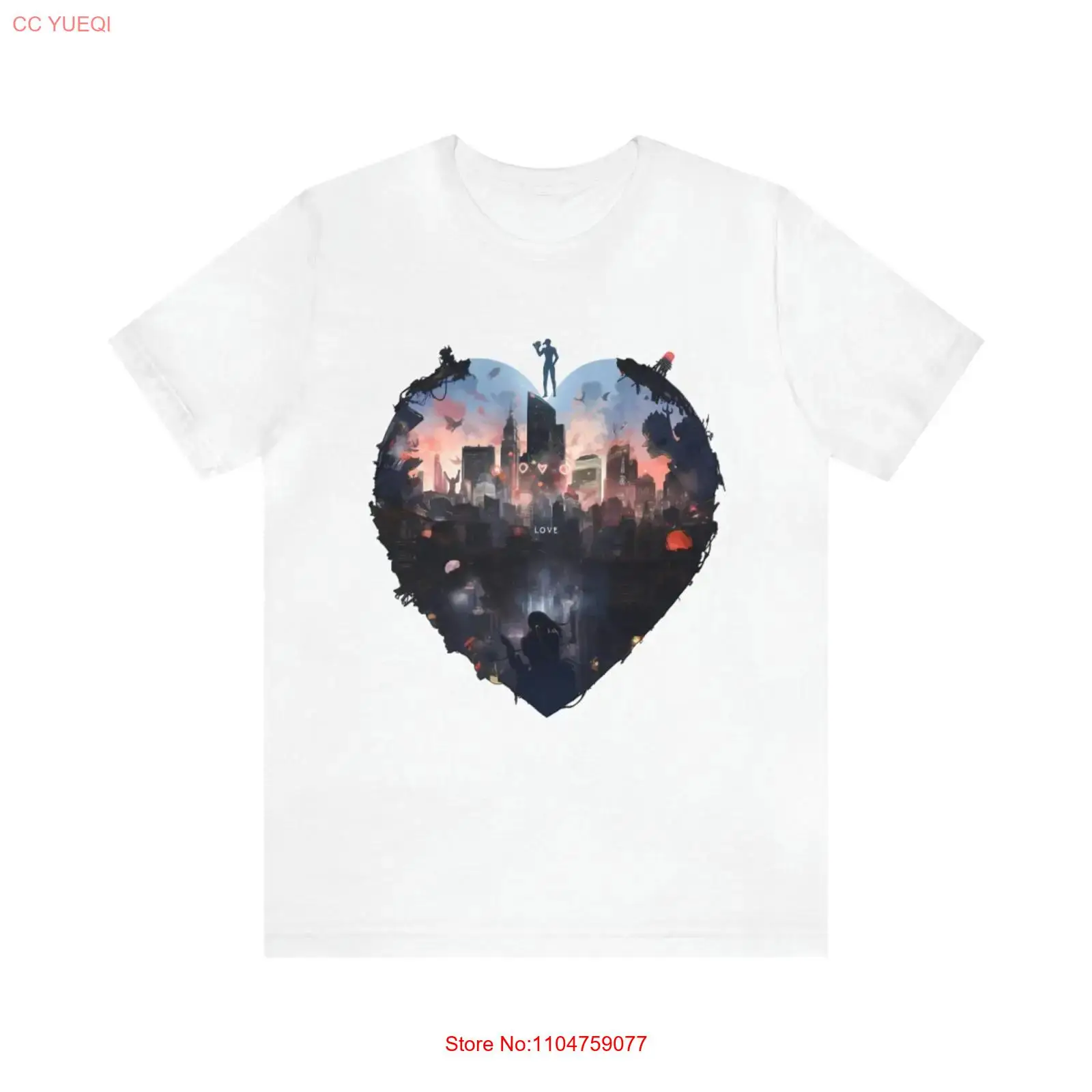 I Heart New York City White T  - Vintage Fashion New York ulasan dan harga