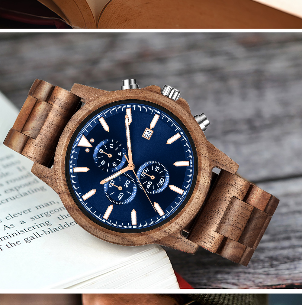 Wooden Watch for Men Fashion M - Vintage Fashion Complete ulasan dan harga