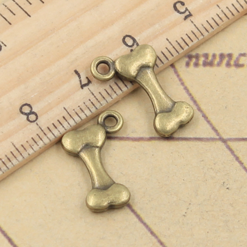 40pcs Charms Dog Bone 16x10mm  - Vintage Fashion Finds ulasan dan harga