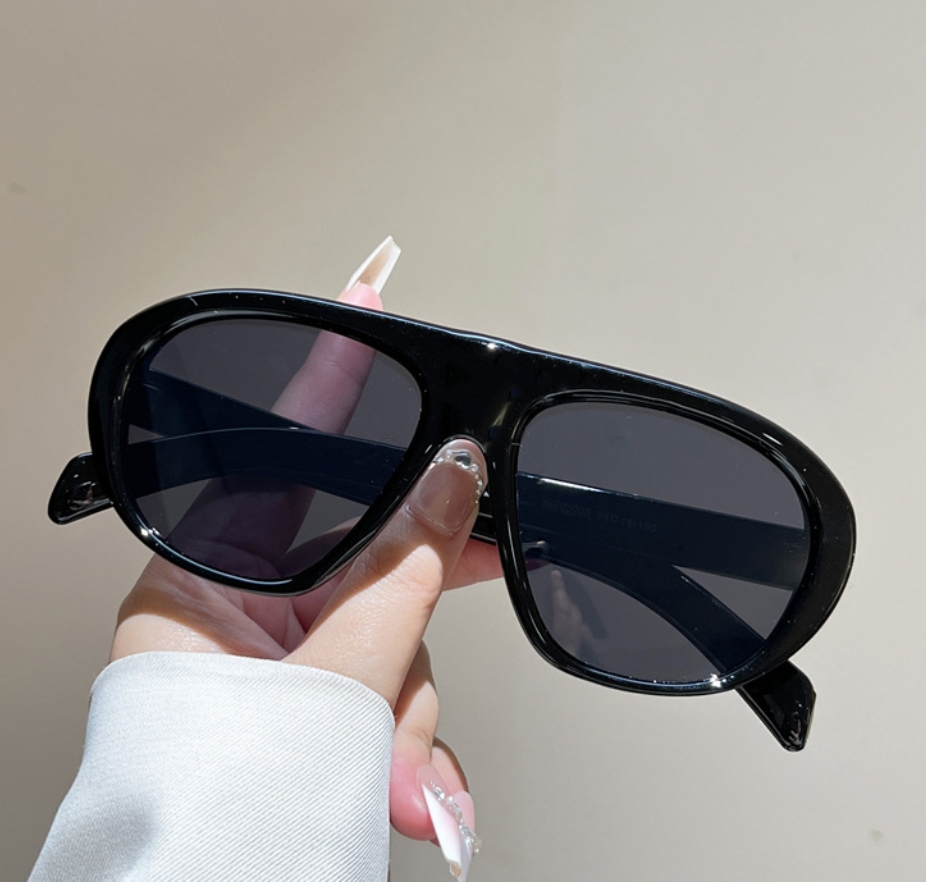 New Oversized Pilot Sunglasses - Vintage Fashion Images ulasan dan harga