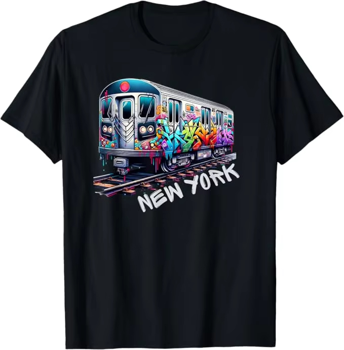 New York Train Graffiti Style  - Vintage Fashion Nyc ulasan dan harga